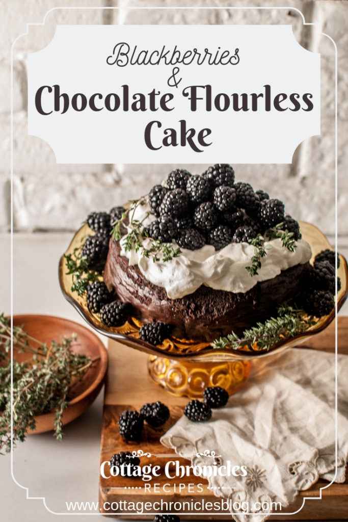 Free Printable Recipe for this rich flourless chocolate cake.  Best Flourless chocolate cake made with cocoa powder.  Gluten Free. Hint of Red wine.