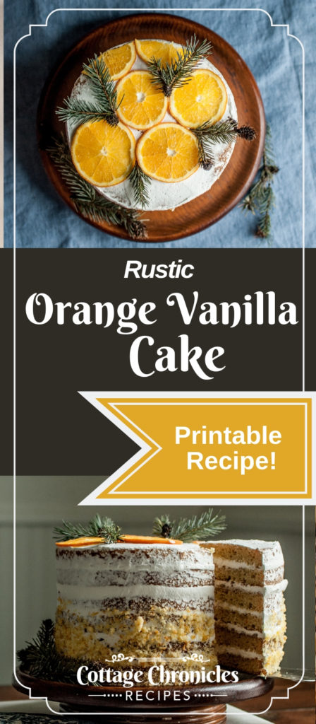 Printable Recipe for a buttery, not-to-sweet orange layer cake that is loaded with flavor.  I paired it with a simple whipped cream for icing, and orange marmalade for filling.  A true delight and perfect for a wedding cake to, so elegant! 