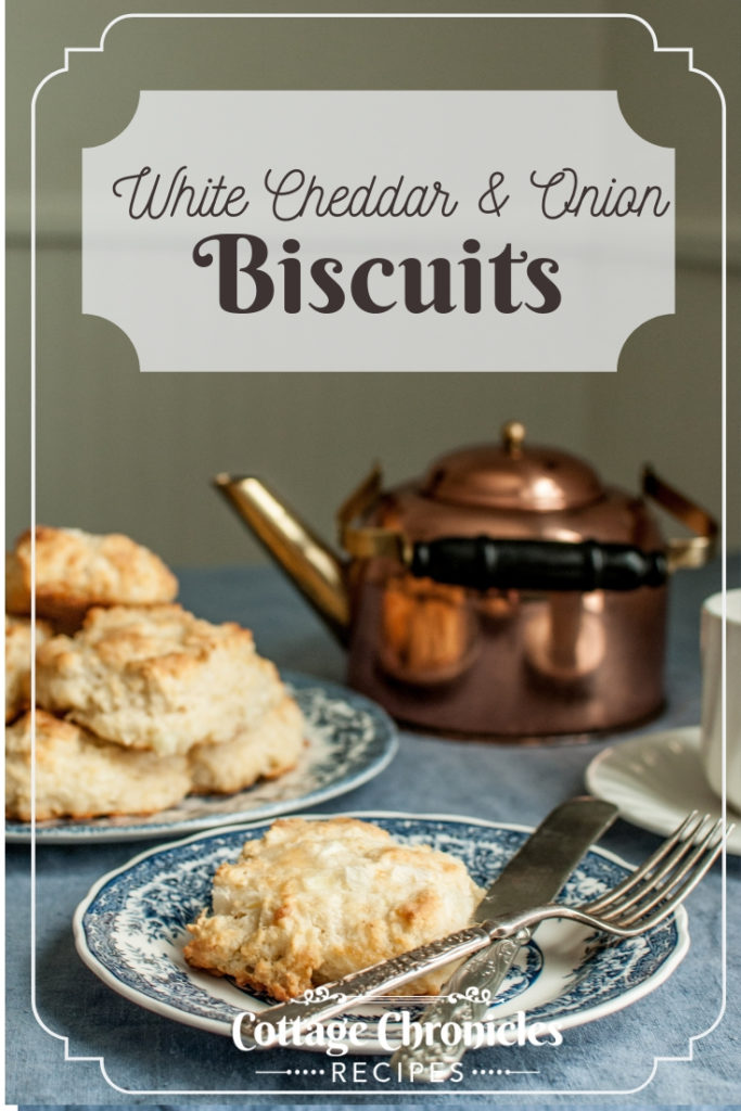 Printable Recipe for buttery, fluffy, savory biscuits.  Simple Delicious recipe from Cottage Chronicles Blog.
