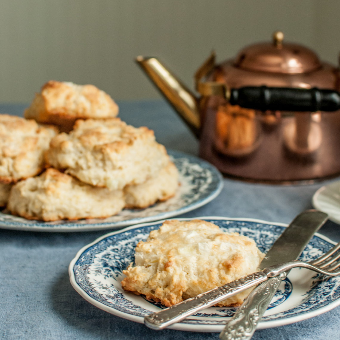 Printable Recipe for buttery, fluffy, savory biscuits. Simple Delicious recipe from Cottage Chronicles Blog.