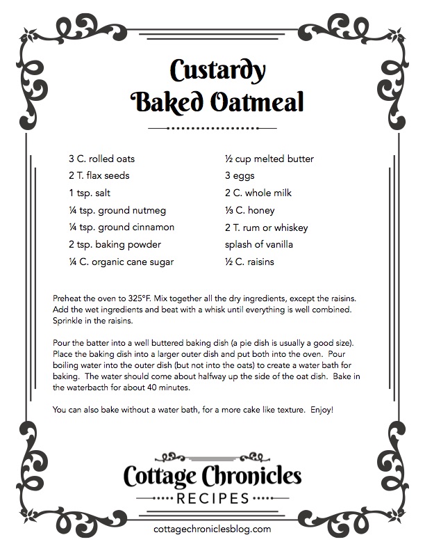 Easy Recipe and instructions for this delicious, elevated oatmeal recipe! Perfect for Family breakfast or brunch.  Free Printable Recipe.