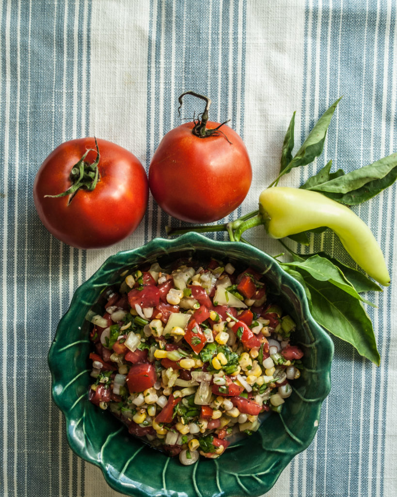 A sweet and mild recipe for corn salsa that even the kids will love.  Instructions and cute printable recipe, too!