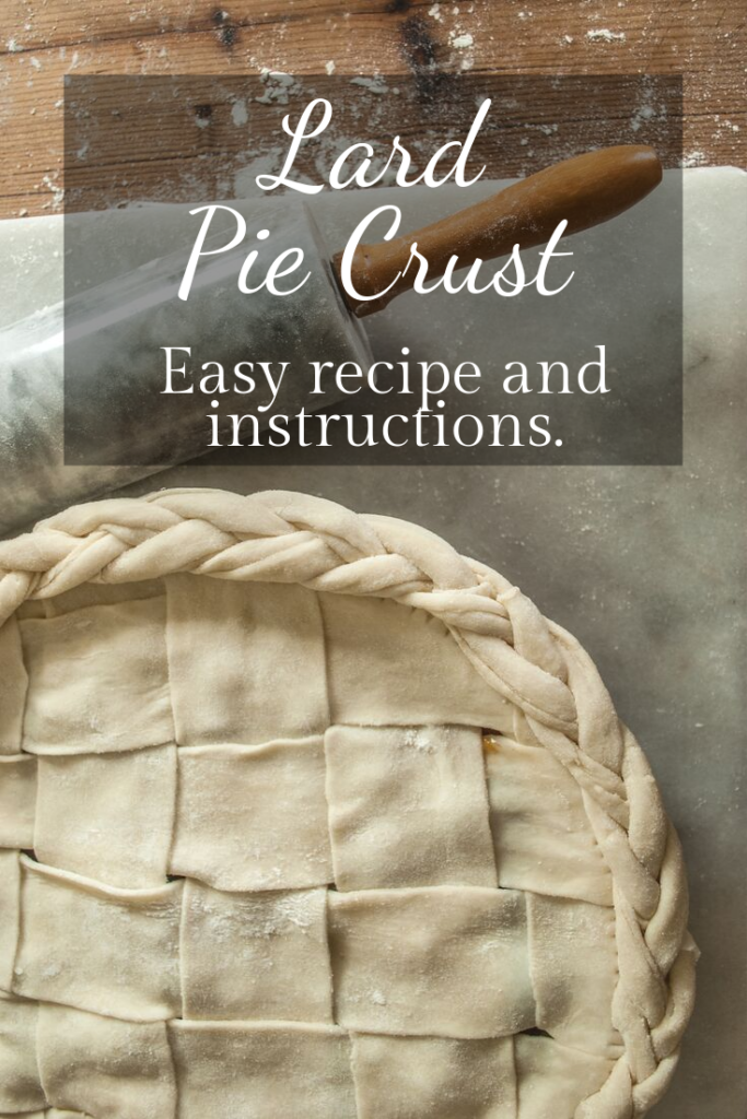 Easy Lard Pie Crust Recipe, with tips for a perfect bake! Printable Recipe!