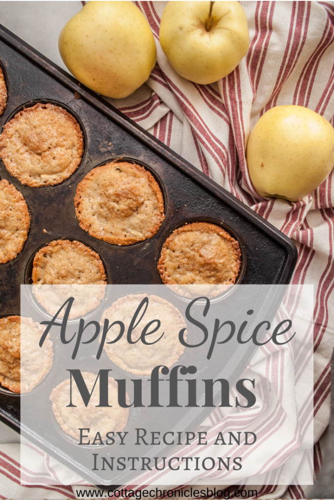 Apple Spiced Muffins Recipe, with free printable recipe. Easy instructions, perfect for breakfast, brunch, or even festive cupcakes!