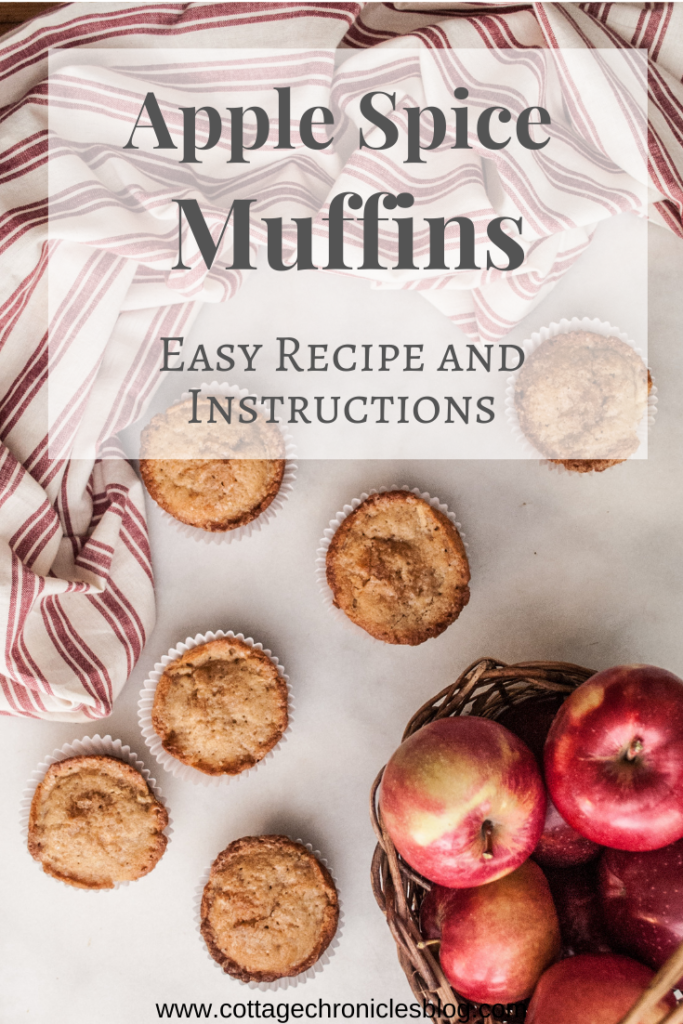 Apple Spiced Muffins Recipe, with free printable recipe. Easy instructions, perfect for breakfast, brunch, or even festive cupcakes!