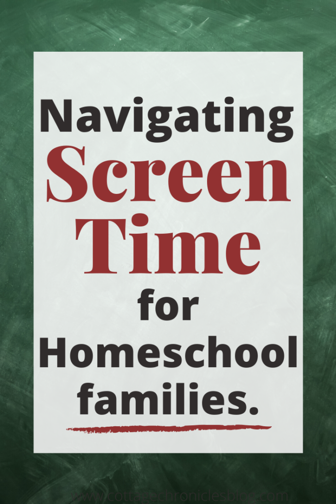 Homeschool and Screen Time, finding balance for unplugging and using technology in homeschool.