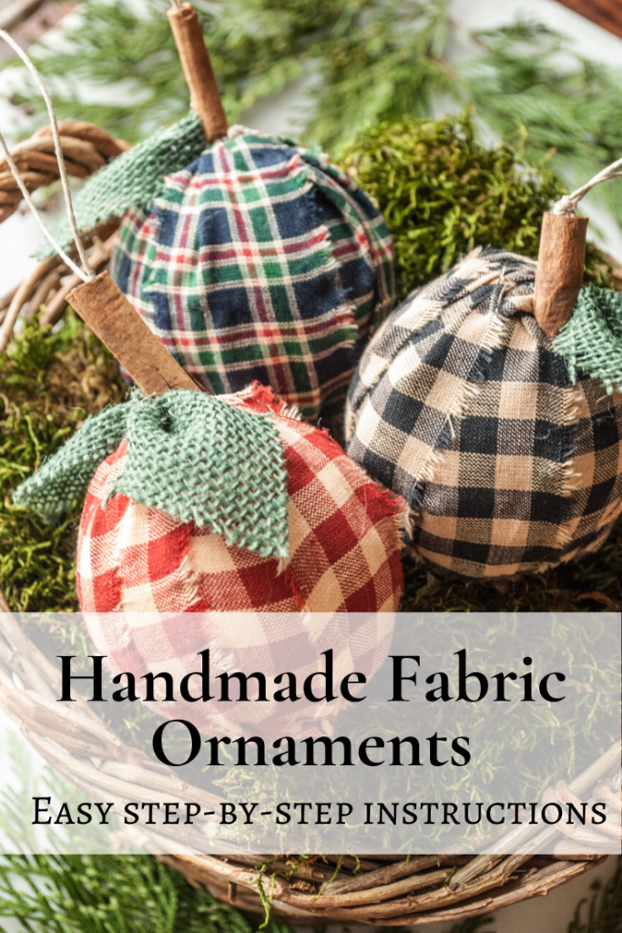 Easy Fabric Wrap Ornaments, Step by Step instructions. Handmade DIY Christmas Crafts Tutorial.