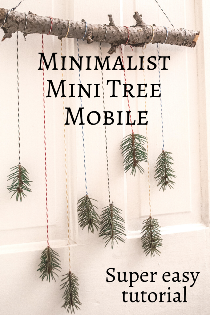 Easy Mini Christmas Tree Mobile Decoration. Handmade DIY Christmas Crafts Tutorial.
