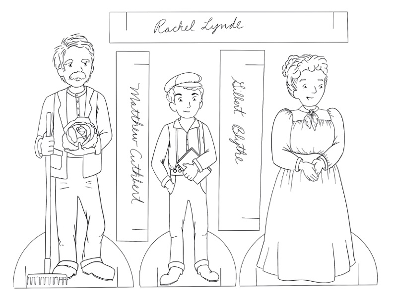 Anne of Green Gables Printable Paper Dolls! Perfect for play, homeschool, literature study, or easy printable crafts.