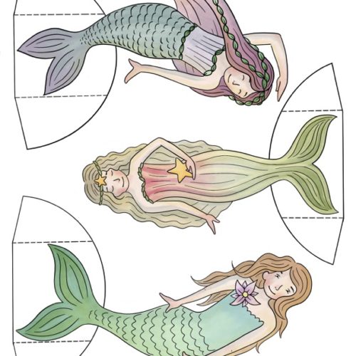Mermaid Printable Paper Dolls