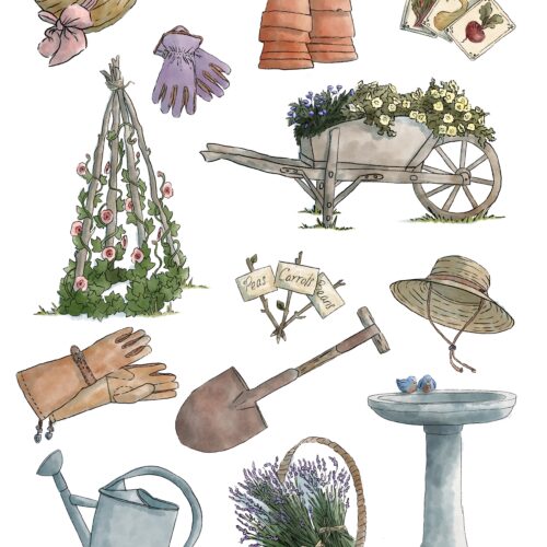 FREE Garden Things Printable Stickers